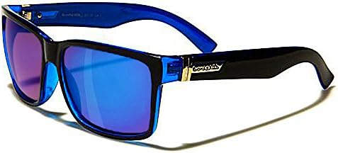 Biohazard Fashion Sunglasses – Sport – Cyclisme – Ski – Moto/Fuji Mountain Biking Running – Iridescent Blue Mirror