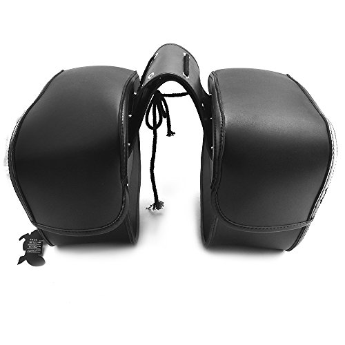 Baedivg Motorrad Satteltasche Leder wasserdichte Gepäcktaschen, Für Sportster XL883, Für Triumph Rocket Roadster, Für Kawasaki Vulcan - 3