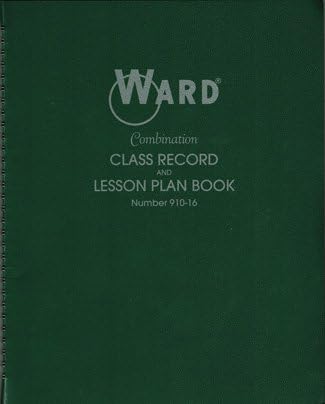 Combination Record &amp; Plan Book, 9-10 Weeks, 6 Periods/Day, 11 x 8-1/2, Sold as One Each