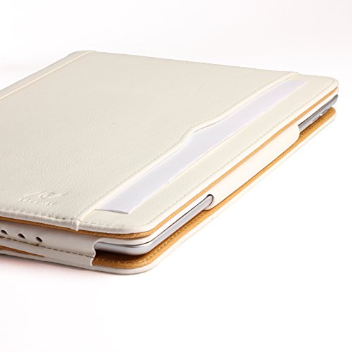 Original Urcover® Tasche Smart Cover iPad Air 2 ( 2014/2015 Version – 6.Generation) Schutz Hülle Case [Sleep / Wake Funktion] und inkl Displayschutzfolie & Zubehör | Weiss - 2