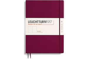 ‎LEUCHTTURM1917 LEUCHTTURM1917 359786 Notizbuch Master Slim (A4+) Hardcover, 123 nummerierte Seiten, Port Red, blanko