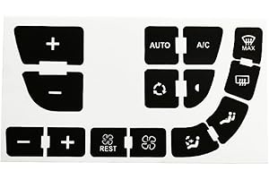 FACULX Calcomanías y calcomanías para coche, botones de control de coche, reparación de botones de radio, calcomanía interna de repuesto para C4 para Grand para Picasso