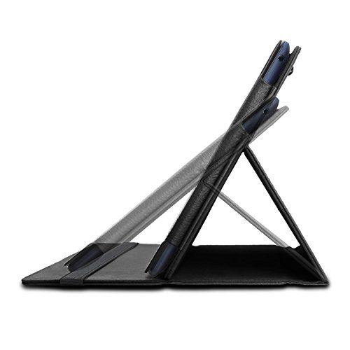 Infiland Lenovo Tab 2 A10-70 / Tab 2 A10-70L / Tab 2 A10-70F / Tab 2 A10-30F / Tab 2 A10-30L / Tab 3 10 Business/ Tab3 10 Plus Hülle Case -Slim Fit Folio PU-lederne dünne Kunstleder Schutzhülle Cover Tasche für Lenovo Tab 2 A10-70 / Tab 2 A10-30 / Tab 3 10 Business/ Tab3 10 Plus 10,1 Zoll Tablet (mit Auto Schlaf / Wach Funktion)(Schwarz) - 6