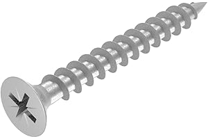 SECCARO Viti per truciolato 4 x 35 mm, in acciaio inox V2A VA A2, viti per legno con filettatura completa, Phillips a croce/PZ, 200 pezzi