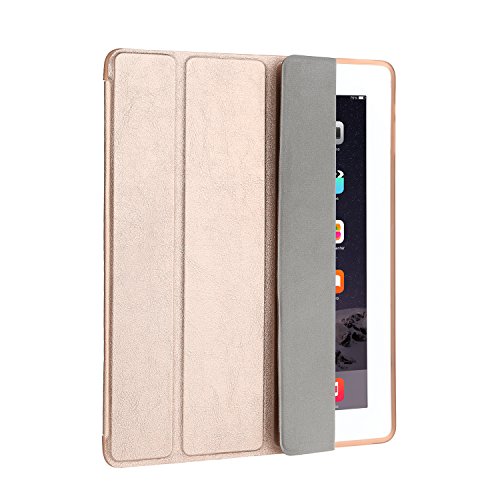 H  lle f  r iPad 2   iPad 3   iPad 4 CICMOD   Smartcover Case Tasche Schutzh  lle Etui Auto Aufwachen Schlaf Funktion mit Multi St  nder und Anti-Sto 