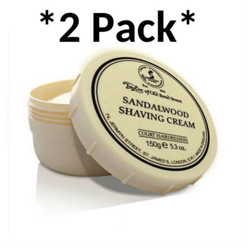 2 PACK - Taylors of Old Bond Street Shaving Cream 150g, Sandalwood
