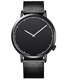 Dorical Herrenuhr Armbanduhr für Herren, Männer Uhren Edelstahl Armbanduhr/Männ Luxus Mode Analoge Uhr, Glas Minimalistische Quartz Analog Uhren Promo(A)