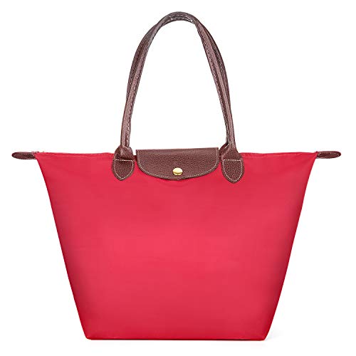 Meersee Bolsos Totes para Mujer, Bolsa de Mano para Mujer Shopper Bolsa con Cremallera Bolsos Totes Bolsa de Impermeable de Nylon