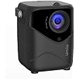 Umiio Q1 Portable Video Projector 2.4/5G WiFi Bluetooth Quadrangle Trapezoid 0.8-5M Projection Distance 1920 * 1080 Resolution Android Projector For Move Music TV Game Casting with Tripod (Black)