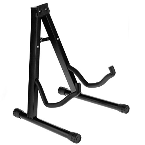 Preisvergleich Produktbild Einstellbar Gitarrenständer Gitarrenzubehör Stativ Für Western Klassik Akustik,E Gitarre,E Bass Schwarz