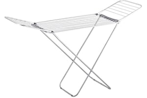 MSV, Etendoir à Ailes Aluminium, Longueur généreuse, jusqu'à 18m d'étendage, Résistant et Durable, Facile à Installer: Conception à Ailes Pliables, Bleu/Vert/Violet 18 m