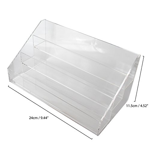 3 teilige transparenteKunststoff Aufbewahrungsbox Nagellack Schönheitsartikel Aussteller Ständer Box Set von Kurtzy TM - 2