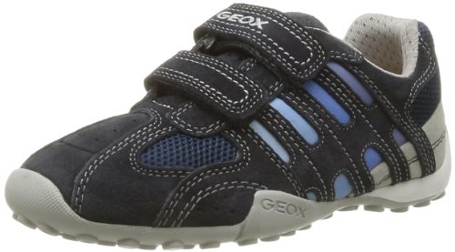 Geox Snake, Boys' Low-Top Trainers, Multicolor (Navy/Light Blue), UK child 13 Child UK