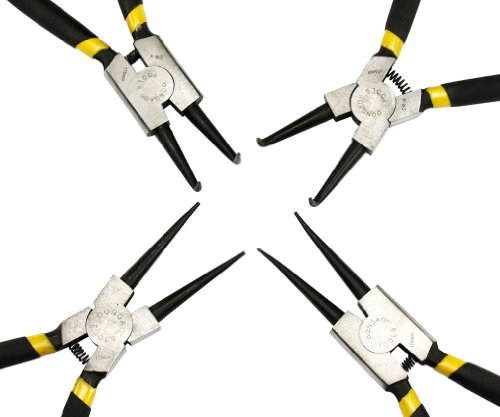 4tlg Sprengringzange Satz Sicherungsring Zange Sprengring Seegeringzange - 2