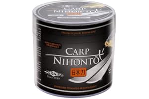 MIKADO CARP Nihonto Carp - Lenza da pesca per carpa, 300 m, monofilo, molto liscia, disponibile da Ø 0,22 a 0,40 mm, colore: Nero