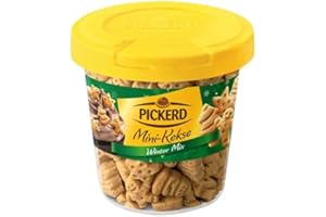 Pickerd Mini-Kekse Winter Mix Sterne, Tannenbäume, Schneemänner, Lebkuchenmännchen Mit leckerem Zimtgeschmack 60 g