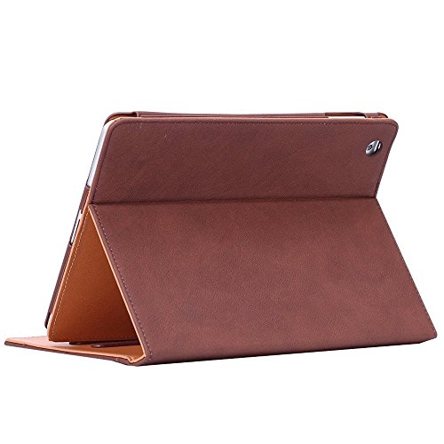 iPad Mini Hülle, iPad Mini 2 Hülle, iPad Mini 3 Hülle, YEONPHOM Premium-Folio Leder Tasche Multi Angle Stand Schutzhülle Case mit Smart Cover Auto Sleep Wake up für Apple iPad Mini 1/2/3 (braun) - 5