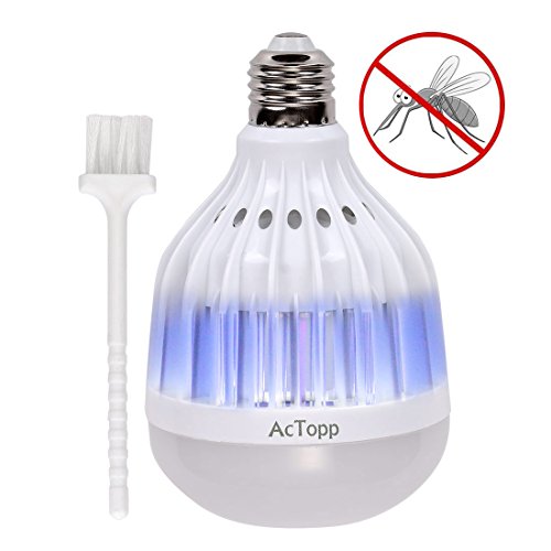 AcTopp Fluginsekten-Vernichter 2017 Neu Mehrfunktional Light Bulb Fliegenfänger Insektenvernichter Mückenschutz Birne für Haushalt Moskito Insekten Mücken Killer Mückenfalle Lampe E27 im Raum 10W - 2