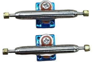 Leefai G3 Trucks de touche professionnels avec pivot inversé, essieux simples et coques pivotantes – Plaque de base plaquée (bleu, 34 mm)
