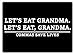 Produktbild Let 's Eat Oma – Metall Wandschild Aufschrift Kunst, inspirierende, Sticky-Pads