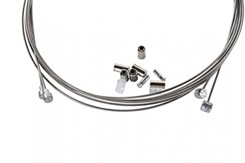 2,5 m farbige Bremszughülle 7 Farben inkl. 2 Bremszüge 6 Endhülsen & 2 Endkappen - 3