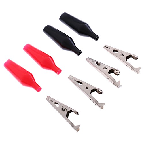 Preisvergleich Produktbild Fenteer 4 x Batterieklemmen 30a Polklemmen Batteriezange Krokodilklemmen