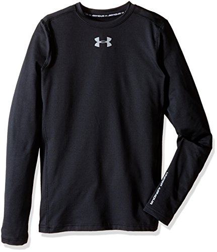 Under Armour CG Shirt à Manches Longues Garçon, Noir, FR (Taille Fabricant : YXL)
