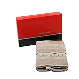  Pierre Cardin Juego Toallas Rizo baño Braid Viso + Invitados Pardo
