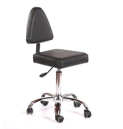 Urbanity Milan Hairdressing Beauty Nail Technician Salon Chair Stool Black