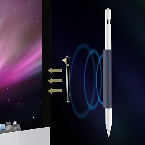 FRTMA für Apple Pencil Magnetische Hülse, Silikon Halter Griff für Apple iPad Pro Pencil (Mitternachts Blau) - 5
