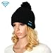 Produktbild my-call Bluetooth Headset Beanie Knitted Warm Winter Hat für iPhone 6 & 6S/iPhone 5 & 5S/iPhone 4 & 4S and Other Bluetooth Devices (Black)