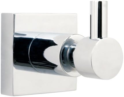 Nie Wieder Bohren Hu241 7 x 6.5 x 8.5cm Hukk Coat Hook with"Never Drill Again" Fastening Technology - Chrome Plated