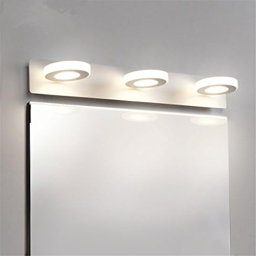 FIONADAN Personalized Compact Mirror Front Lamp Glass Cabinet Led Wall Lampthe Ledwarm Bedside Lamp Bathroom Wall Lights Modern Bedroom Bathroom,48Cm
