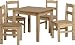 PANAMA DINING SET NATURAL WAX