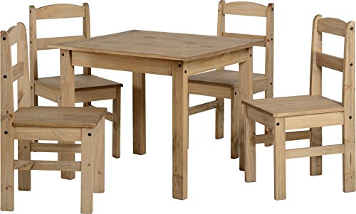 PANAMA DINING SET NATURAL WAX