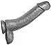 Produktbild Realistischer XXL-Dildo aus Silikon - 34 cm lang - 7 cm durchmesser Grau Tom of Finland