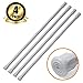Price comparison product image Tension Rods, Joseche 4 Pack Cupboard Bars Adjustable Spring Tension Rods,Wardrobe Rods,Curtain Rods,Refrigerator Bar Extendable Rod for DIY Projects, 23.4" to 44" White