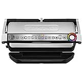 Tefal OptiGrill XL GC722D - Griglia a contatto (con griglia Plus XL, con livelli di temperatura aggiuntivi, visualizzazione a