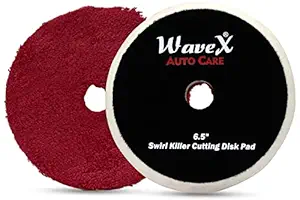 WaveX Microfiber Pad for Car Polishing Swirl Killer Cutting Disk Pad for Cutting and Polishing 6.5