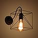 Produktbild Wandleuchten DE- Boden Eisen Käfig Retro Loft Korridor Lampe Licht Badezimmer Mauer Wandlampen Applikation arandela, C