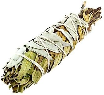 5" (12cm) white sage &amp; Yerba Santa smudge stick for smudging healing cleansing