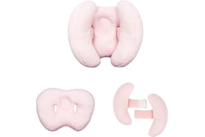 Blublu Park Baby 2 in 1 Reisekissen, Bananenform, verstellbar, für Babys und Kleinkinder, Nackenkopfstütze, Autositz-Einlage, für 3 bis 12 Monate, Rosa