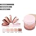 Makeup Powder Contour Kit, Tinabless 5 Colours Shimmer Compact Bronzer and Hightlighter Powder Pressed Face Powder Foundation Make Up Palette