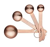Master Class Stainless Steel Measuring Spoons (Set of 4) - Copper Finish
