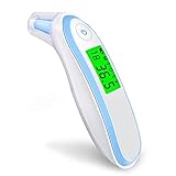 Forehead and Ear Thermometer, Digital Medical Infrared Fever Thermometers Instant Reading Suitable for Baby, Toddler and Adults with CE and RoHS Approved, Dual Mode, Instant Read