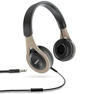 Ubon Sound King Ghp-335 Wired Over Ear Headphone With Mic Gold