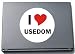 Produktbild I Love Aufkleber Decal Sticker Laptopaufkleber Laptopskin 210 mm mit Stadtname USEDOM