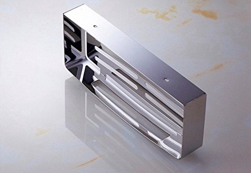 2 PACK Dusche Caddy Bad Korb Ablage zum Aufhängen Organizer rostfrei Wandhalterung gebürstet - 3