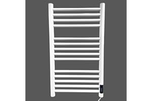 Manissa White Dry Electric Heated Stainless Steel Towel Rail 500 x 720mm Energy Efficient Towel Warmer