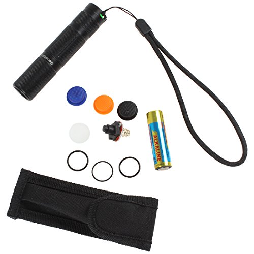 SecurityIng® Pocket Size 520LM helle Taschenlampe 5 Modi XPG-R5 LED Professional Outdoor-Taschenlampe mit Speicherfunktion Angetrieben durch AA-Batterie - 9